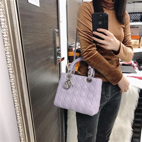 lilac lady dior bag|Small Lady Dior Bag Lilac Cannage Lambskin .